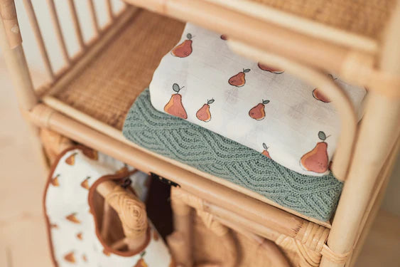 Mulltuch Musselin Large 115x115cm - Pear - 2 Stück
