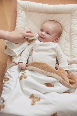 Decke Wiege Jersey 75x100cm - Teddy Bear