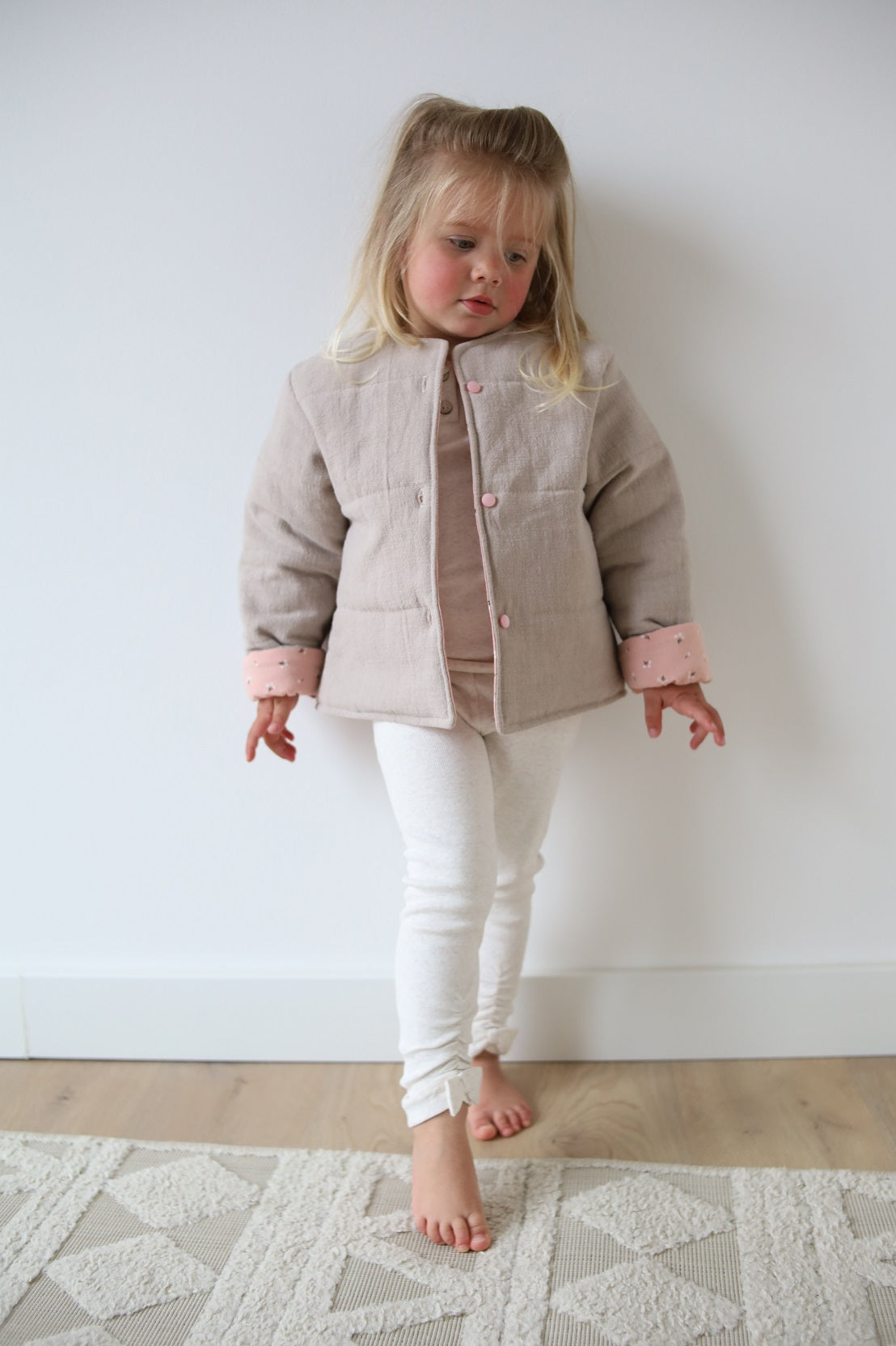 Gesteppte Jacke Blümchen - Tutuu&Me