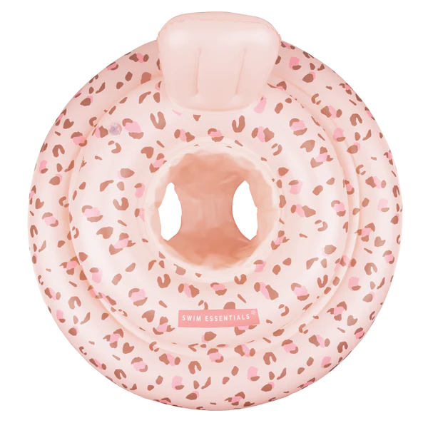 Baby Schwimmring, Schwimmsitz "Old Pink Leopard", altrosa, Swim Essentials