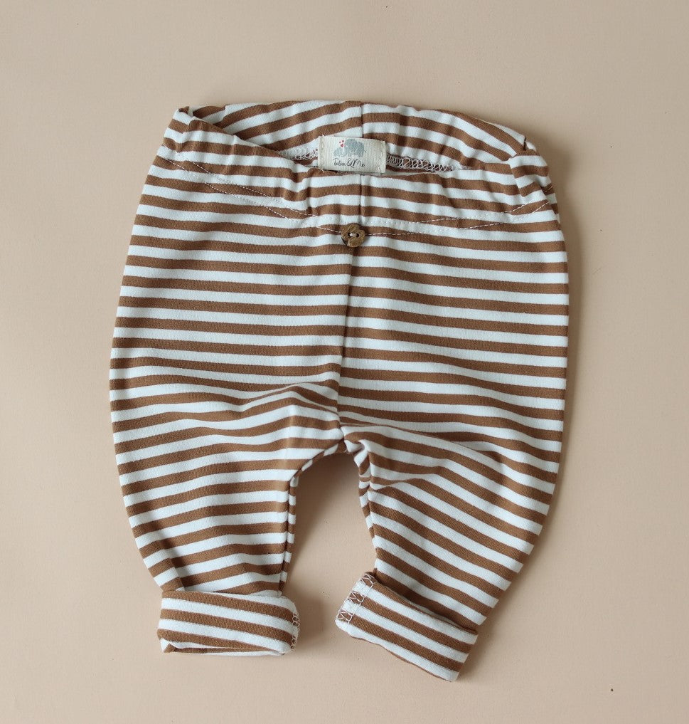 Leggings Stripes braun