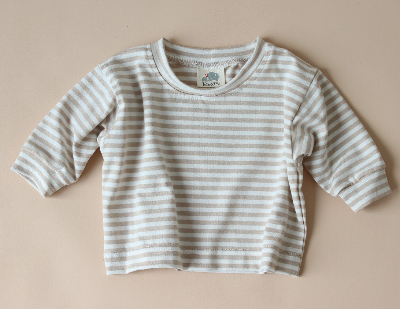 Oversize Shirt Stripes beige