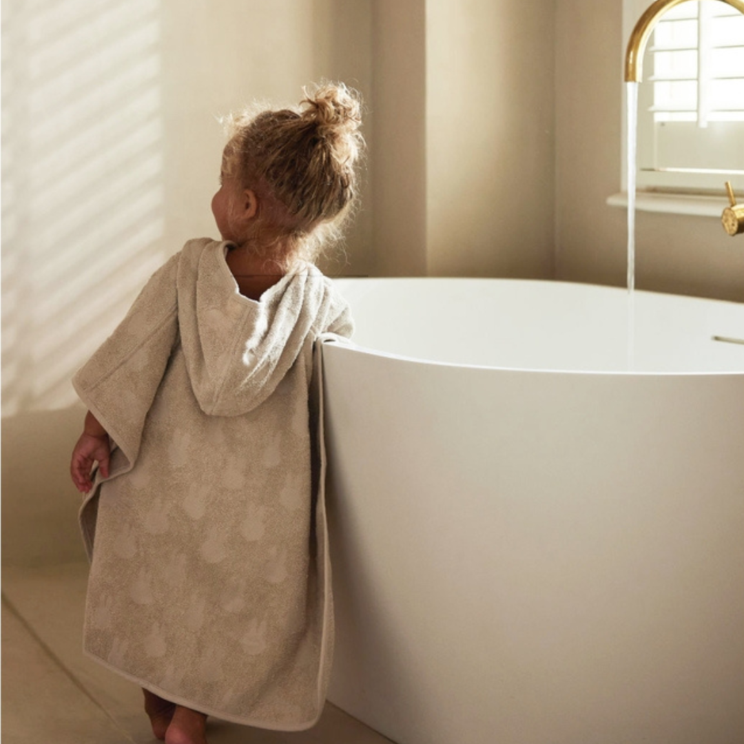 Badeponcho Frottee Miffy Jacquard - beige 65x62 cm