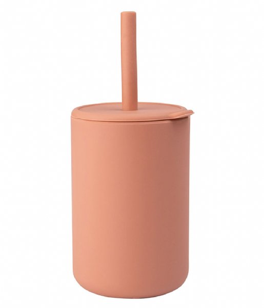 Trinkbecher mit Strohalm Amber Brown - Tutuu&Me