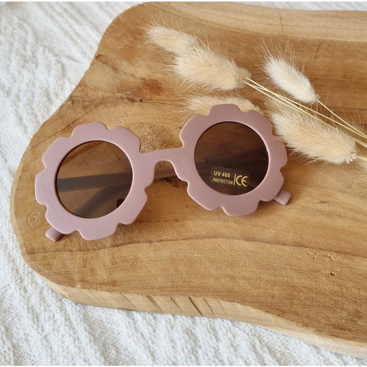 Baby- und Kindersonnenbrille UV400 Blume - Altrosa