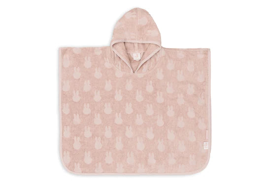 Badeponcho Frottee Miffy Jacquard - altrosa 65x62 cm