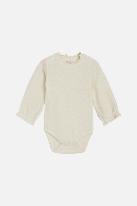 Langarmbody, beige melange - Tutuu&Me