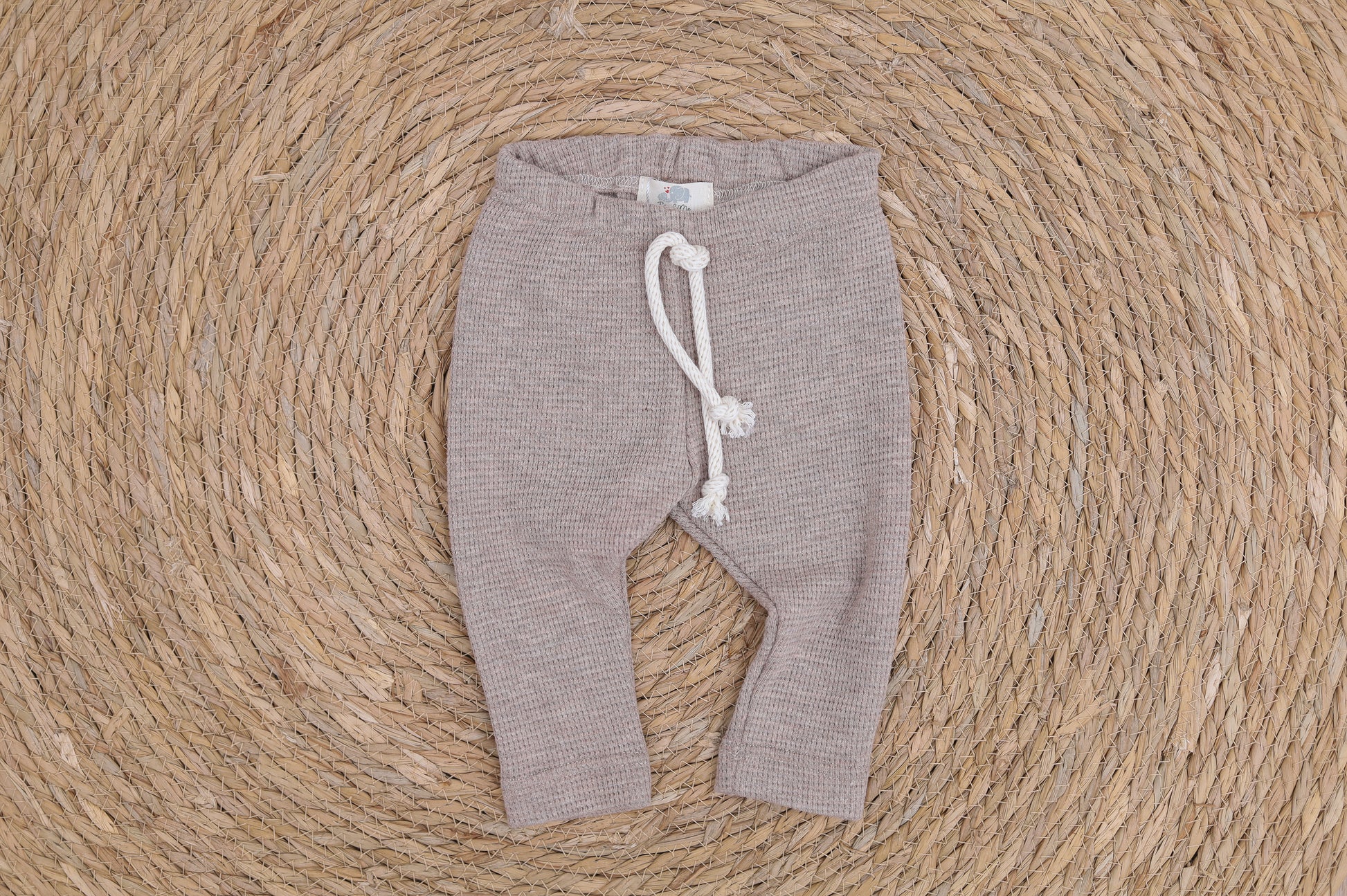 Waffle leggings beige - Tutuu&Me