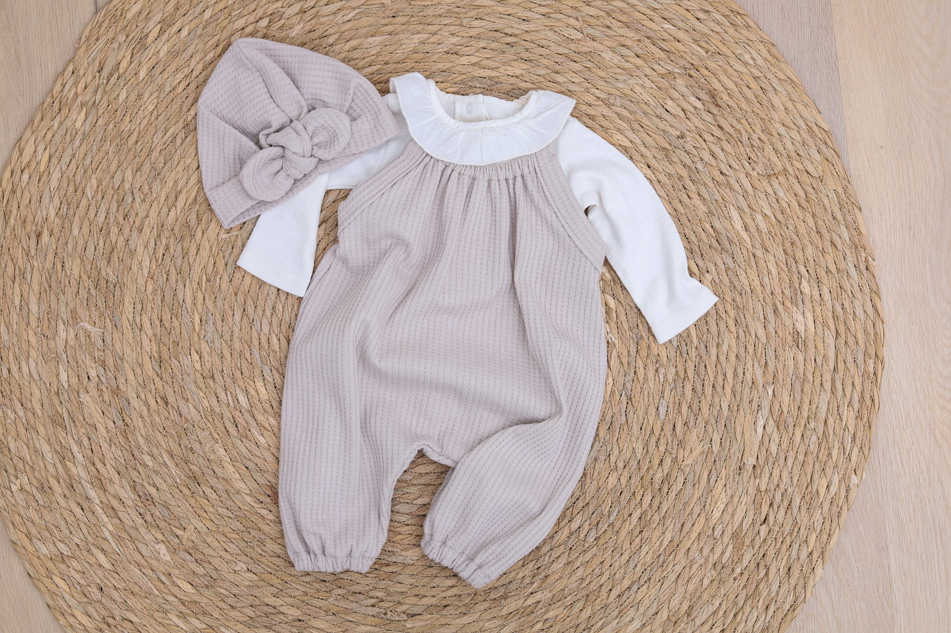 Jumpsuit waffle sand - Tutuu&Me