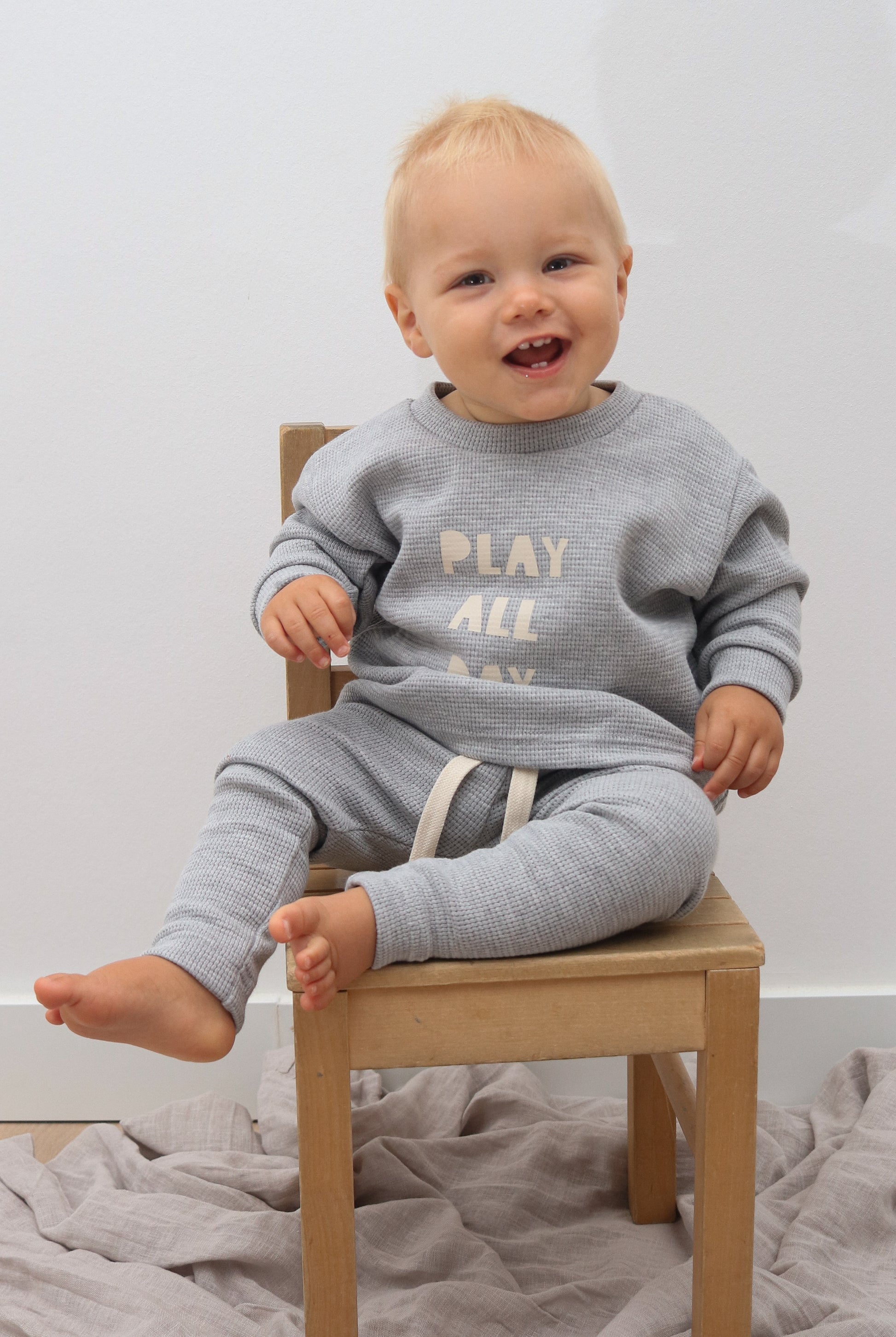 Waffle leggings grau - Tutuu&Me
