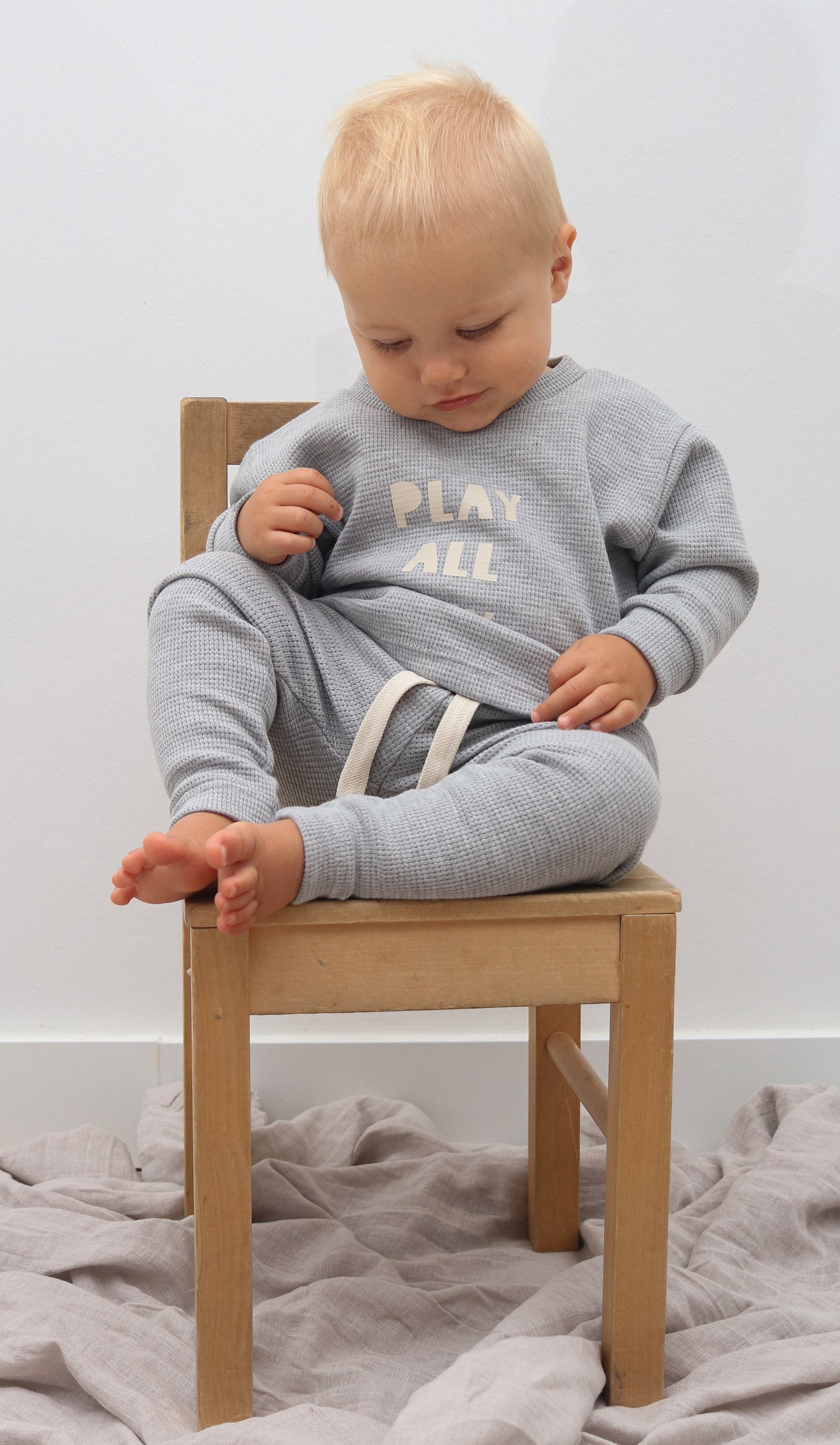 Waffle leggings grau - Tutuu&Me